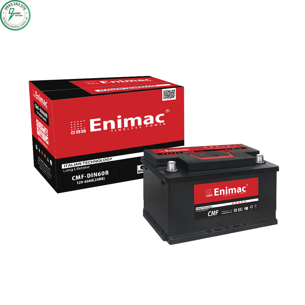 ẮC QUY ENIMAC CMF DIN60R (12V, 60AH)