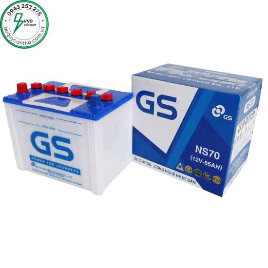 ẮC QUY GS NS70 (12V-65AH)