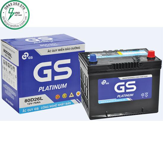 ẮC QUY GS MF 80D26L (12V, 70AH)