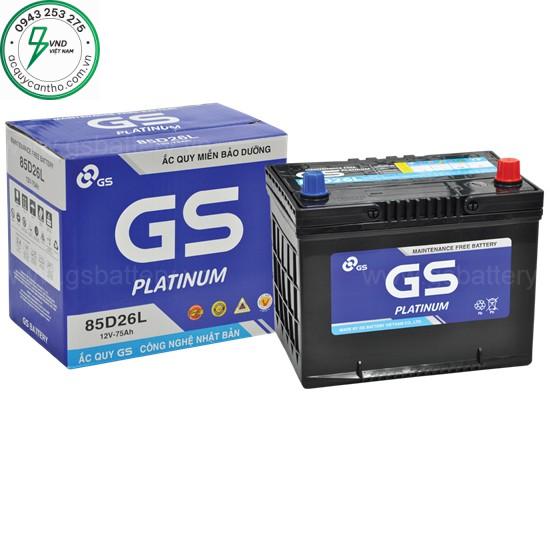 ẮC QUY GS MF 85D26L (12V-75AH)