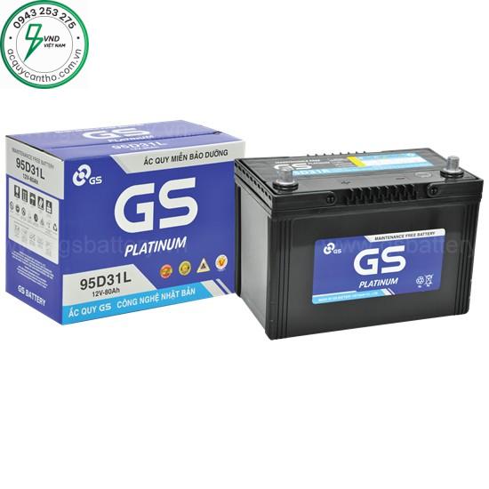 ẮC QUY GS MF 95D31L (12V-80AH)