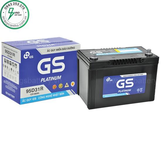 ẮC QUY GS MF 95D31R (12V-80AH)