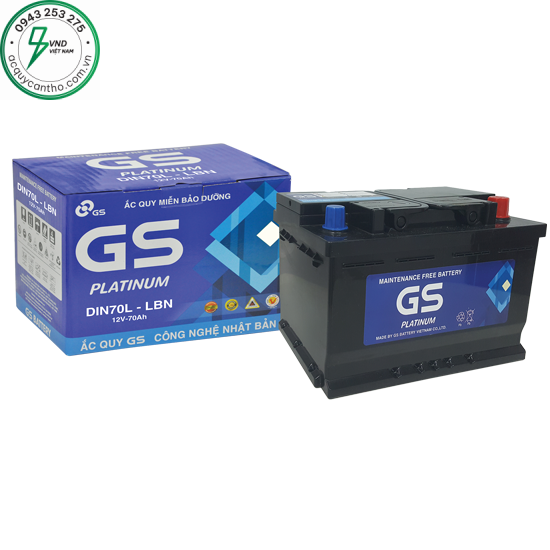 ẮC QUY GS MF DIN70L (12V-70AH)