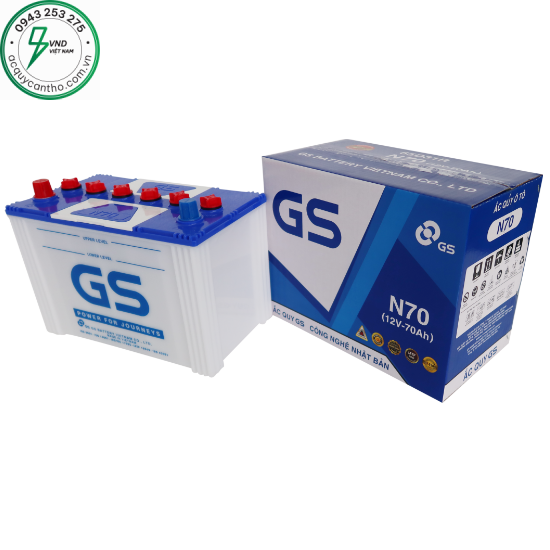 ẮC QUY GS N70 (12V-70AH)