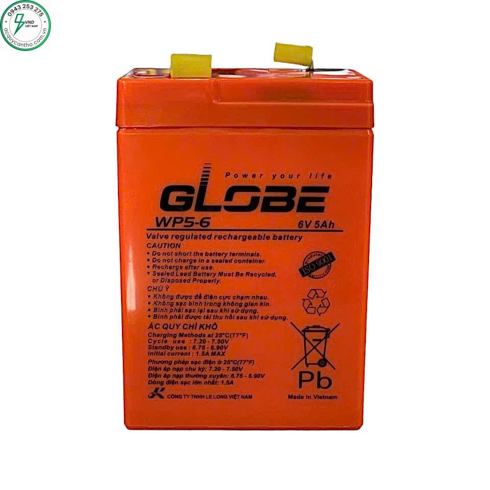 ẮC QUY GLOBE WP5-6 (6V-5AH) - Ảnh 2