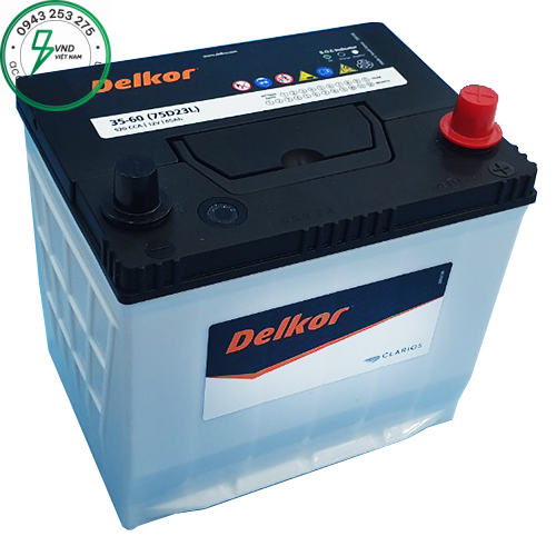 ẮC QUY DELKOR 75D23R - 75D23L