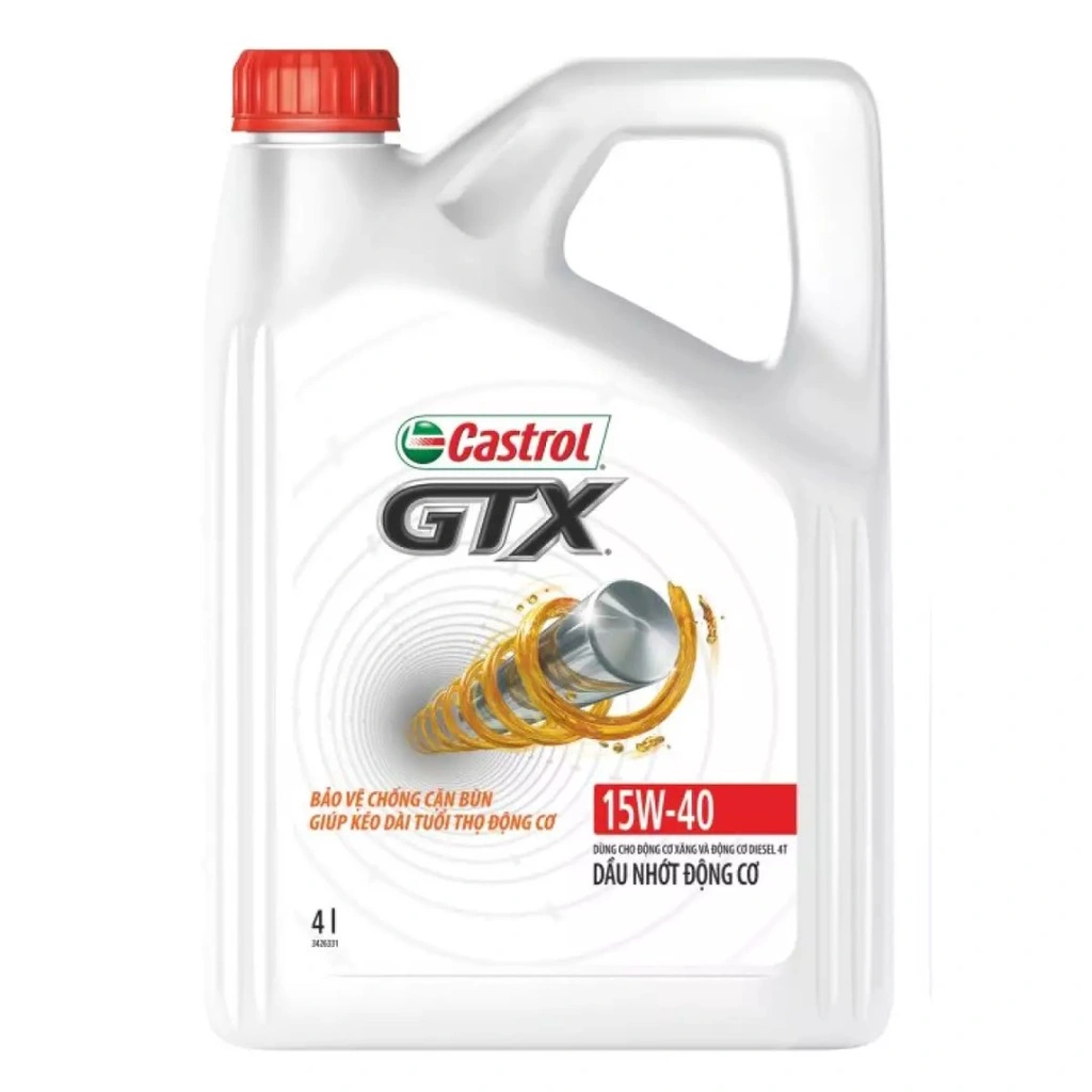 DẦU NHỚT ĐỘNG CƠ CASTROL GTX 15W-40 4Lít