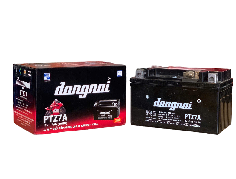 ẮC QUY ĐỒNG NAI PTZ7A (12V-7AH)