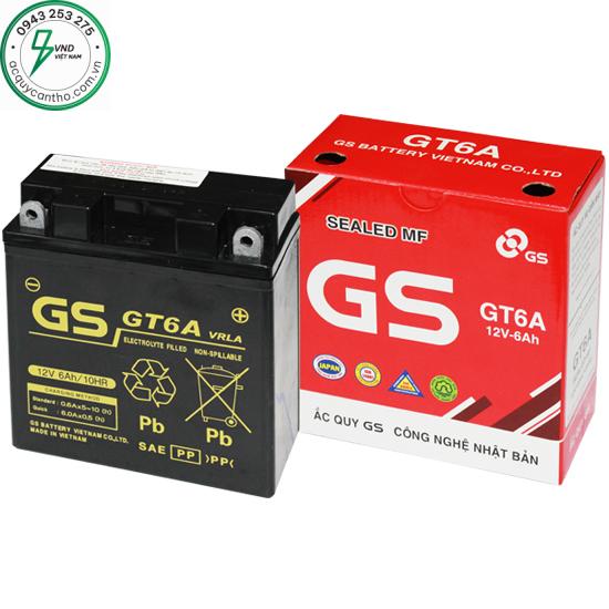ẮC QUY MF GT6A (12V-6AH) CHO XE MÁY