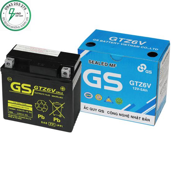 ẮC QUY GS MF GTZ6V CHO XE MÁY
