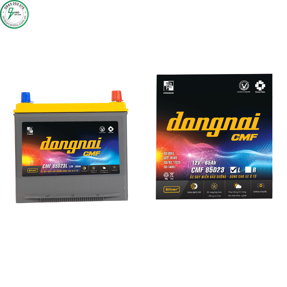 ẮC QUY ĐỒNG NAI CMF 85D23L (12V-65AH)