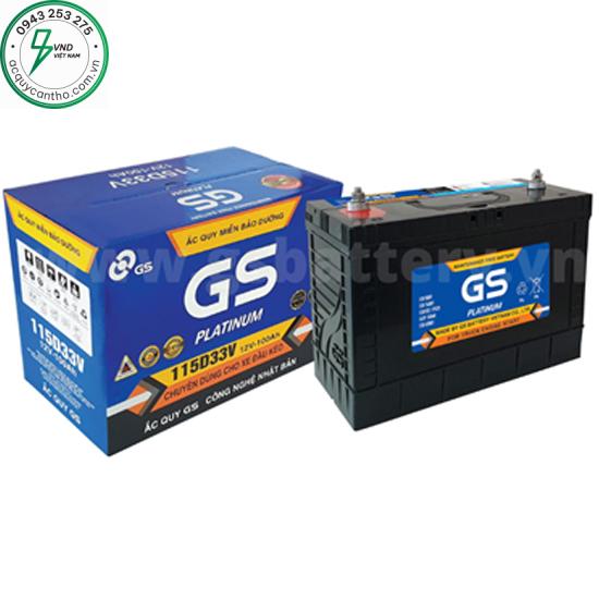 ẮC QUY GS MF 115D33C (12V - 100Ah) Xe Đầu Kéo
