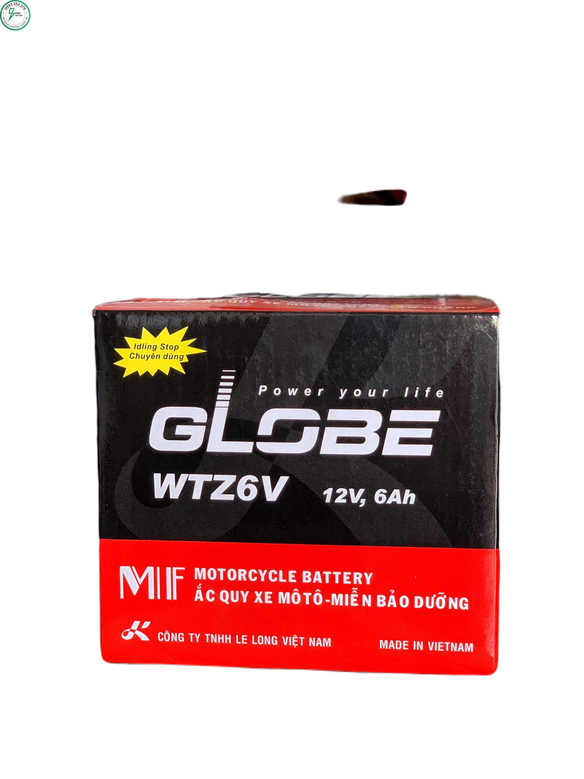 ẮC QUY GLOBE WTZ6V (12V, 6Ah) - Ảnh 2