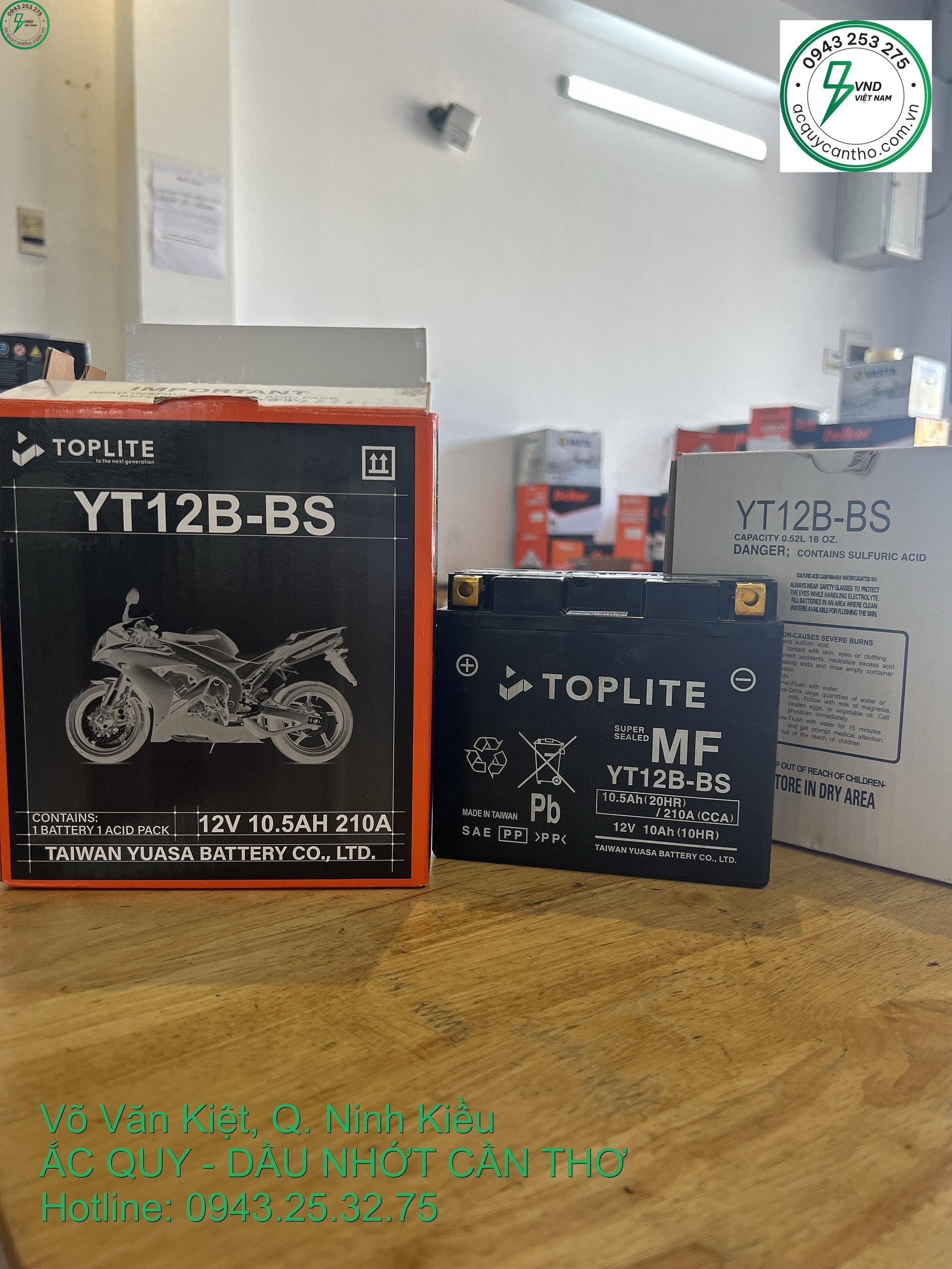 ẮC QUY TOPLITE YTX12-BS 12V-10.5AH - Ảnh 4