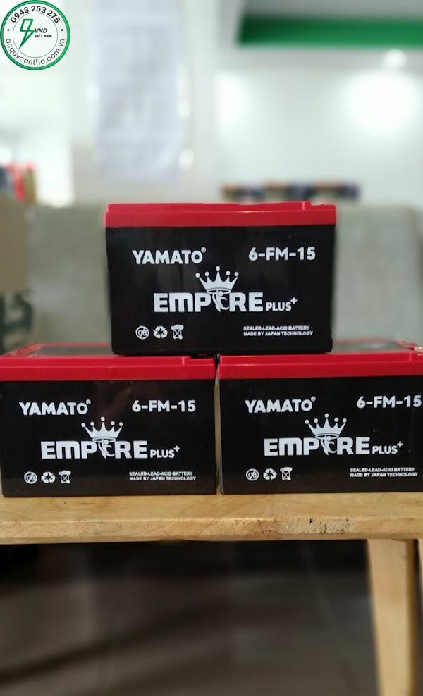 ẮC QUY XE ĐẠP ĐIỆN YAMATO EMPIRE Plus 12V-15Ah