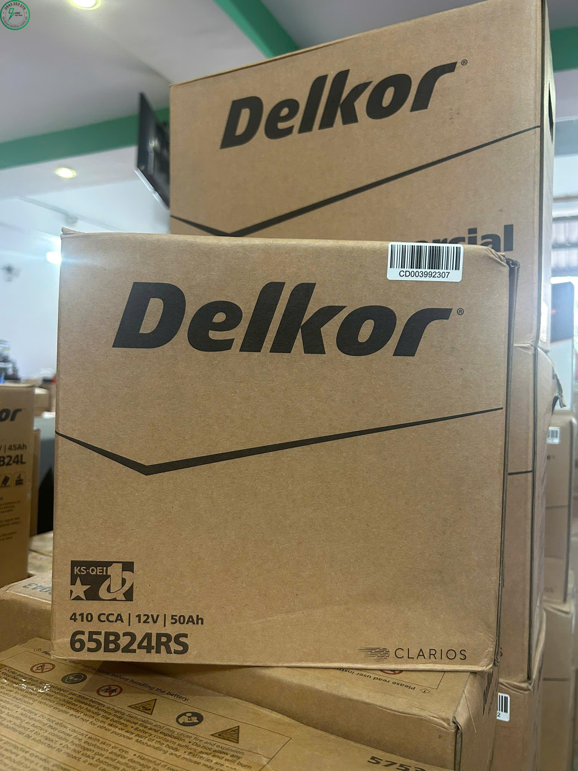 ẮC QUY DELKOR 65B24RS XE ĐIỆN VINFAST - Ảnh 3