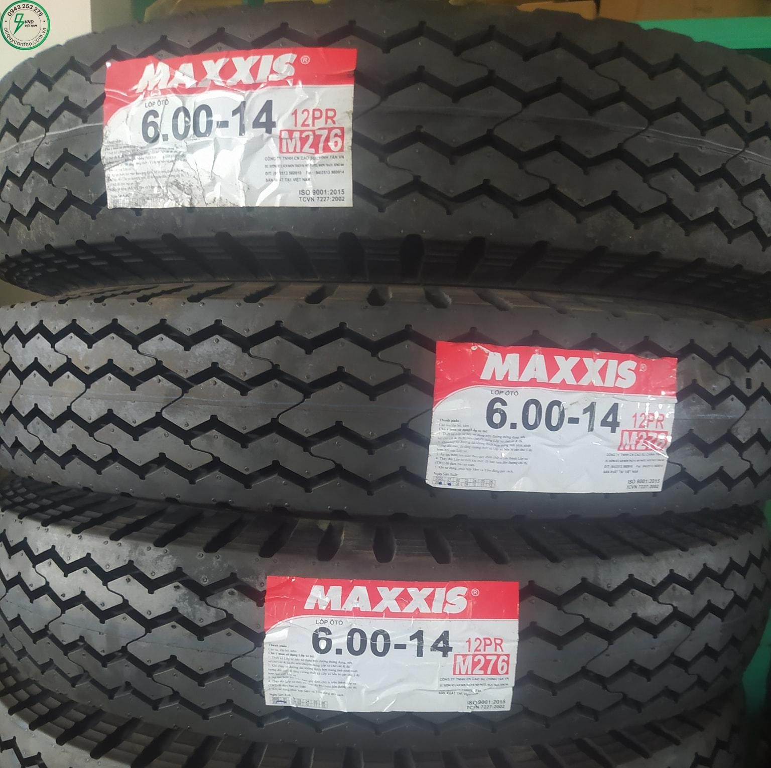LỐP Ô TÔ MAXXIS 6.00-14 12PR