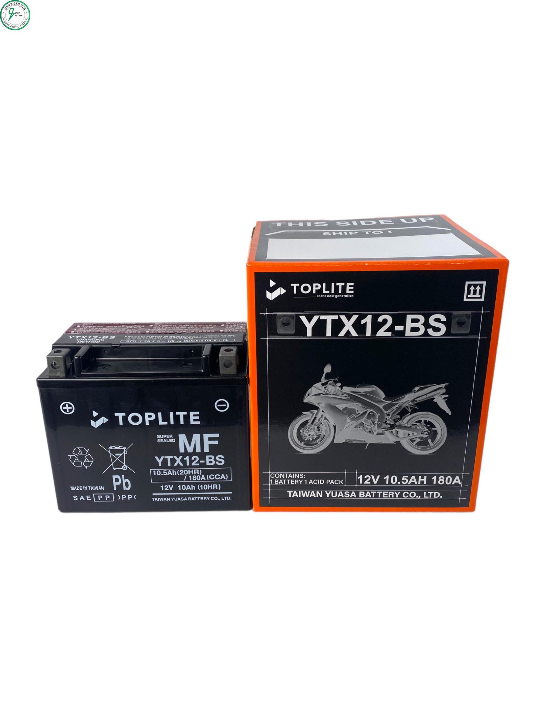 ẮC QUY TOPLITE YTX12-BS (12V-10AH)