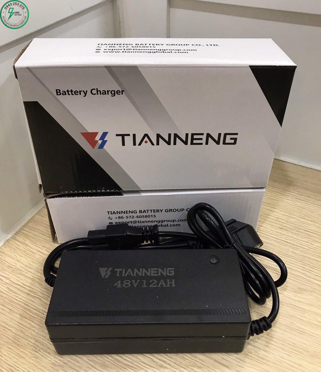 CỤC SẠC XE ĐẠP ĐIỆN TNE (THIÊN NĂNG) 48V-12AH