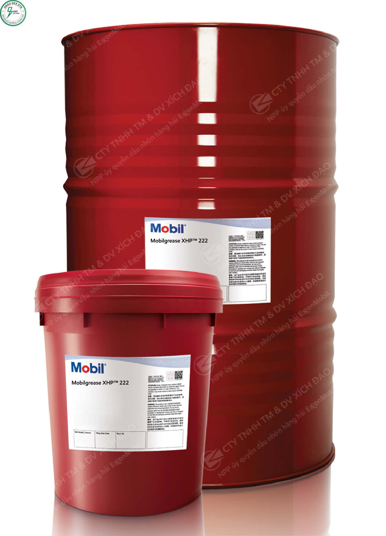 Mỡ Chịu Nhiệt Mobil grease XHP 222
