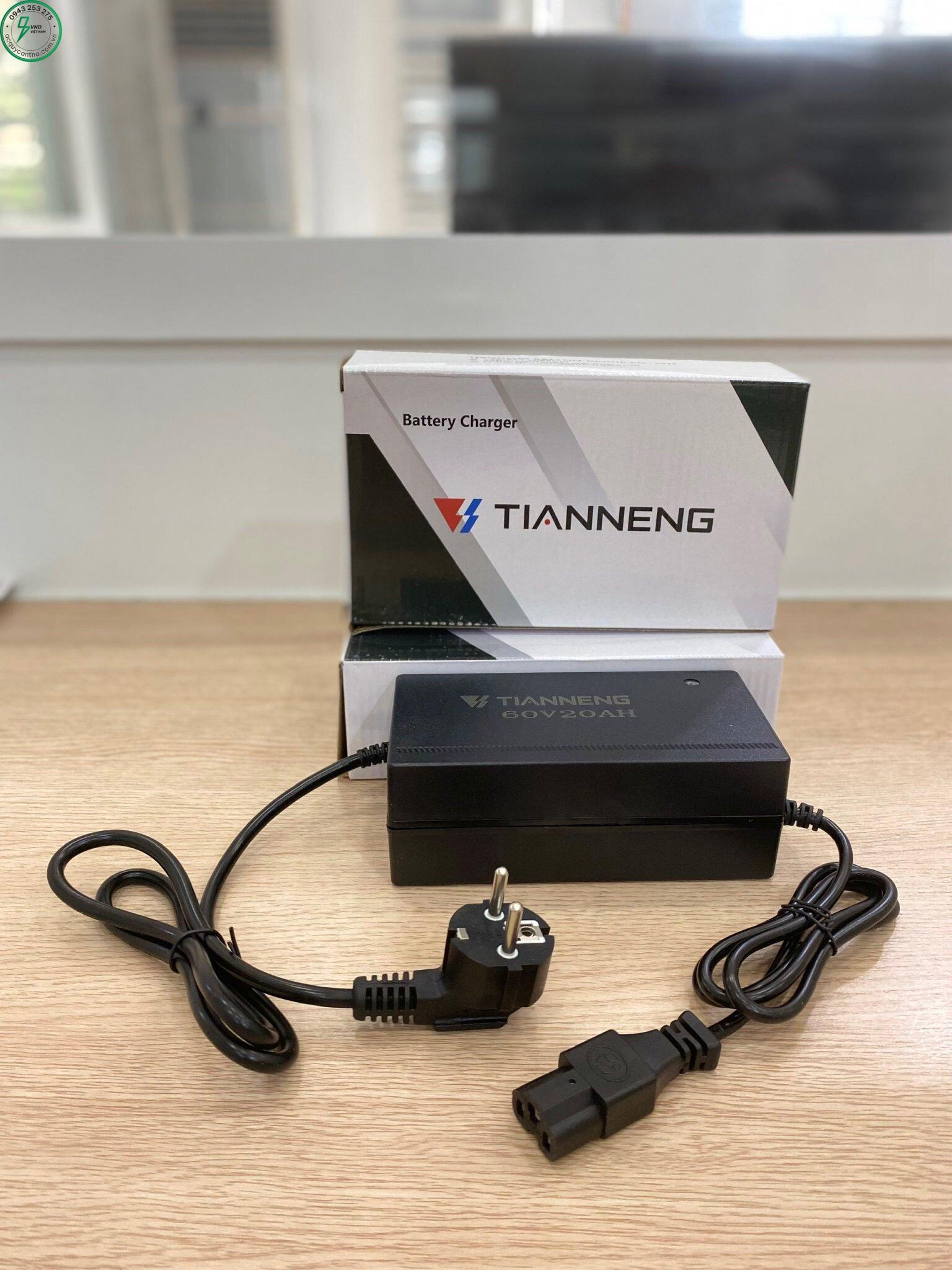 CỤC SẠC XE MÁY ĐIỆN TNE (THIÊN NĂNG) 60V-20AH