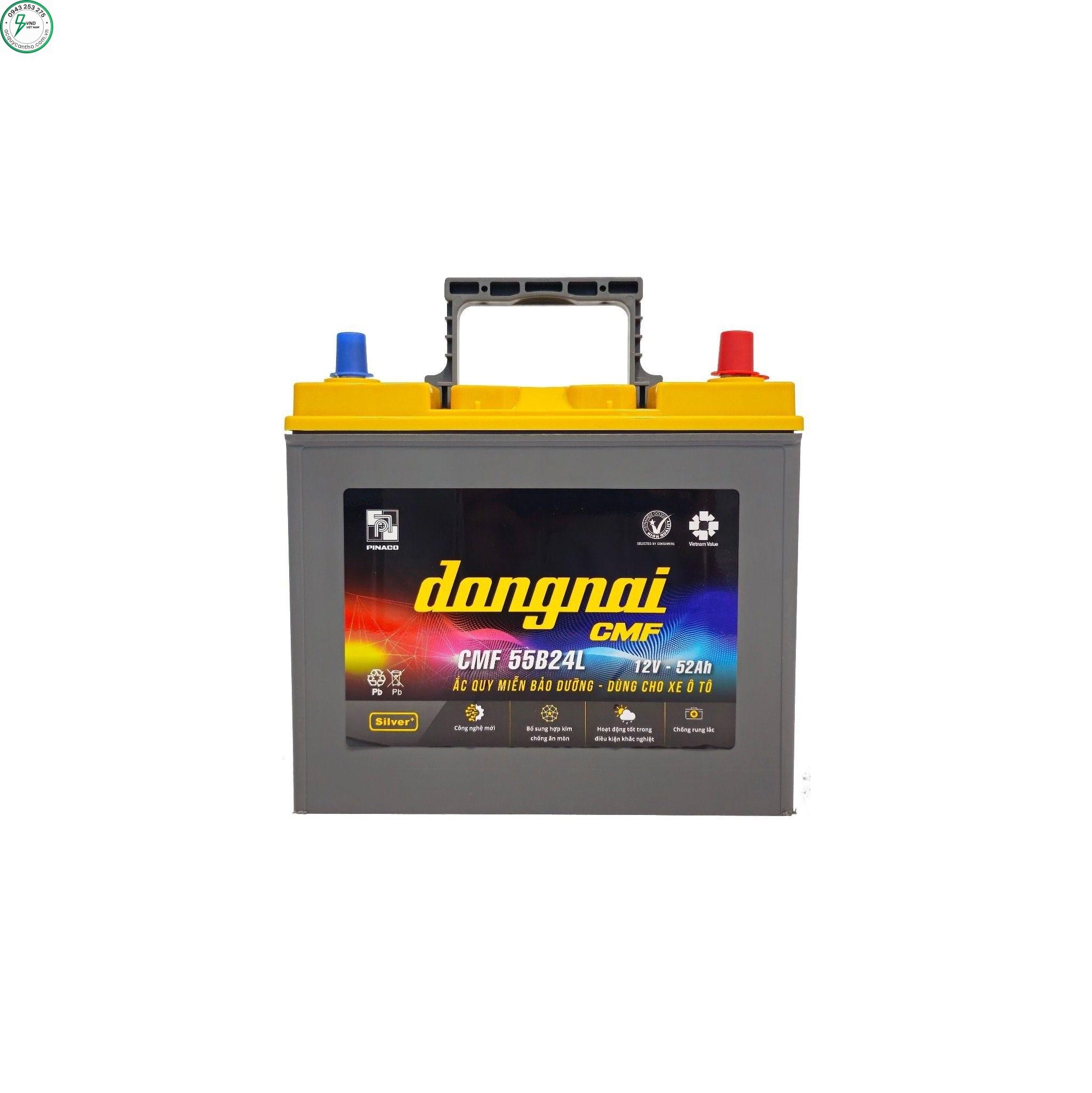 ẮC QUY ĐỒNG NAI CMF 55B24L (12V-52Ah)