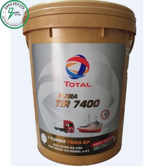 Nhớt Total Rubia Tir 7400 15W40 18 lít