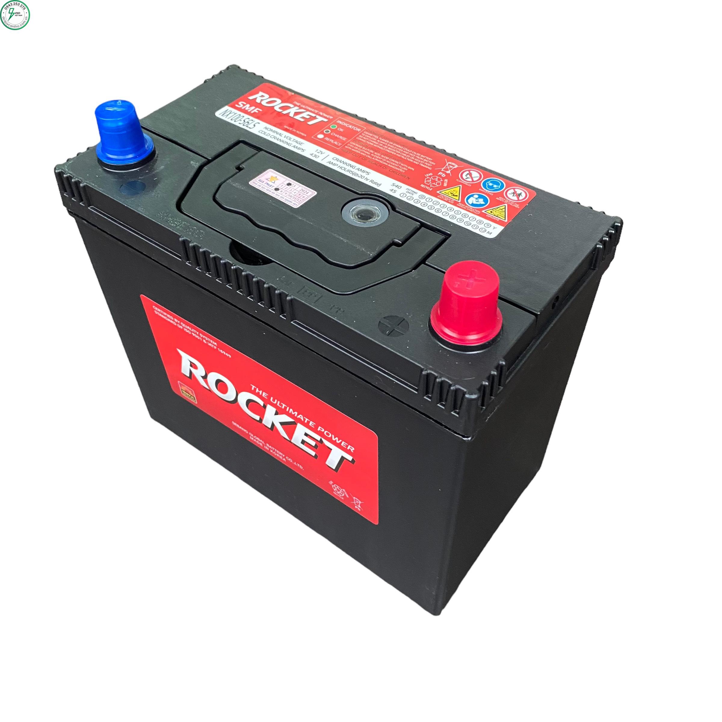ẮC QUY ROCKET SMF NX100-S6LS (12V-45AH)