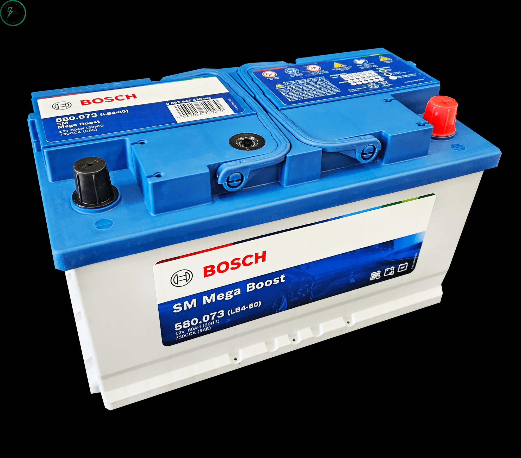 ẮC QUY BOSCH DIN80 (12V-80AH) - DIN 580.073