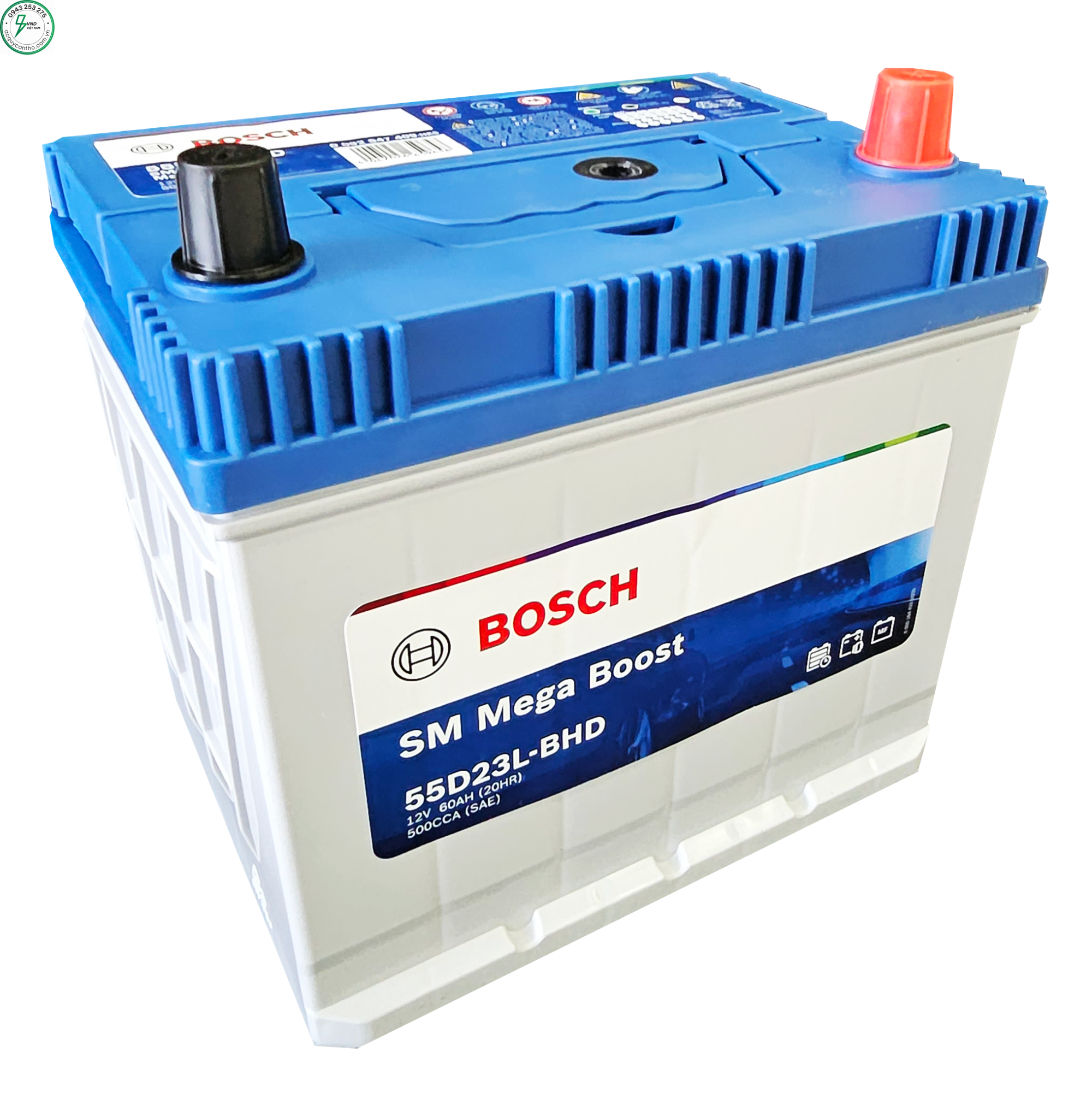ẮC QUY BOSCH 55D23L (12V-60AH)
