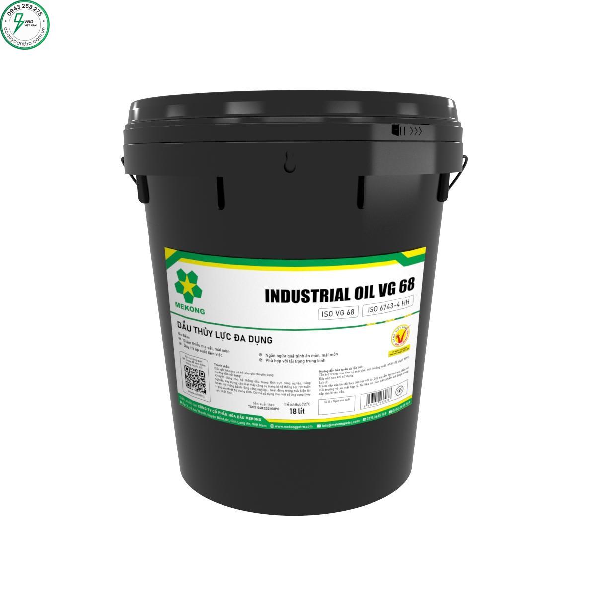 DẦU THỦY LỰC ĐA DỤNG MEKONG INDUSTRIAL VG 68