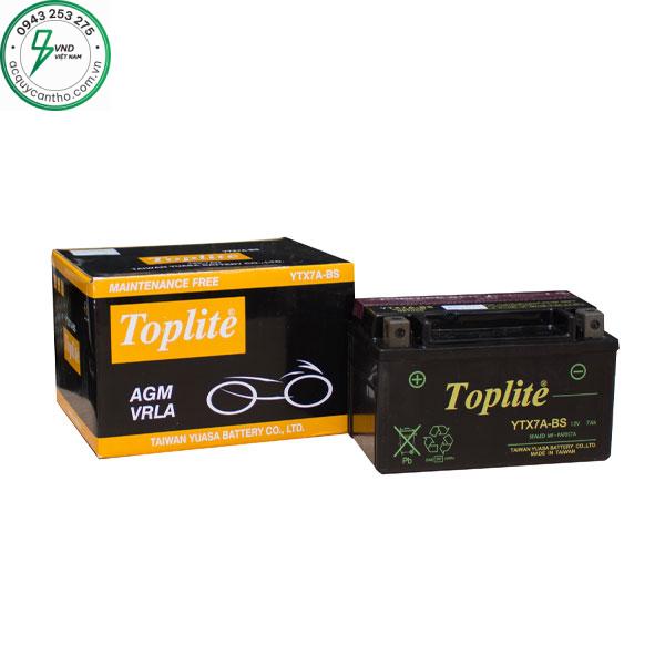 ẮC QUY TOPLITE YTX7A-BS 12V-7AH
