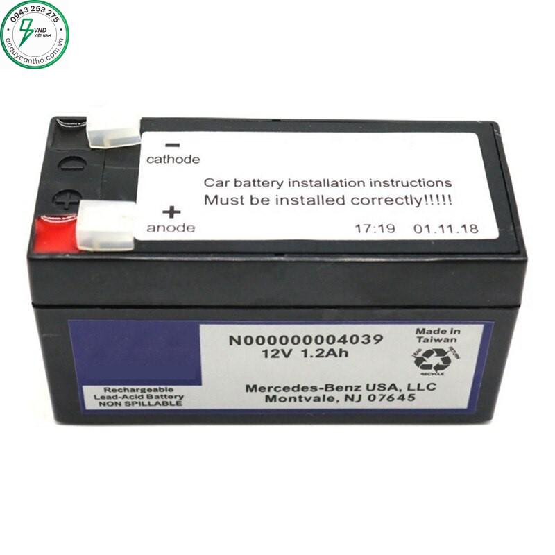 BÌNH ẮC QUY PHỤ MERCEDES GLE-GLS 12V-1.2AH (N000000004039)