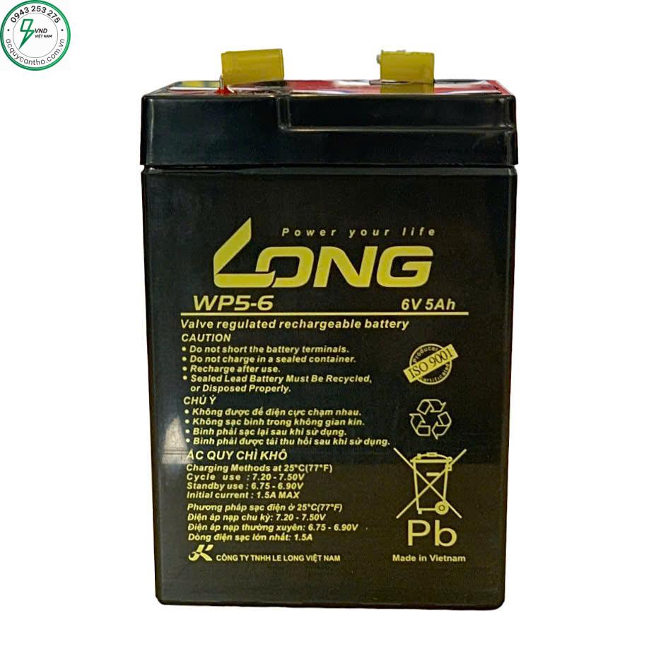ẮC QUY LONG WP5-6 (6V-5AH) - Ảnh 2