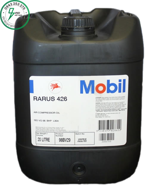 NHỚT MÁY NÉN KHÍ MOBIL RARUS 426