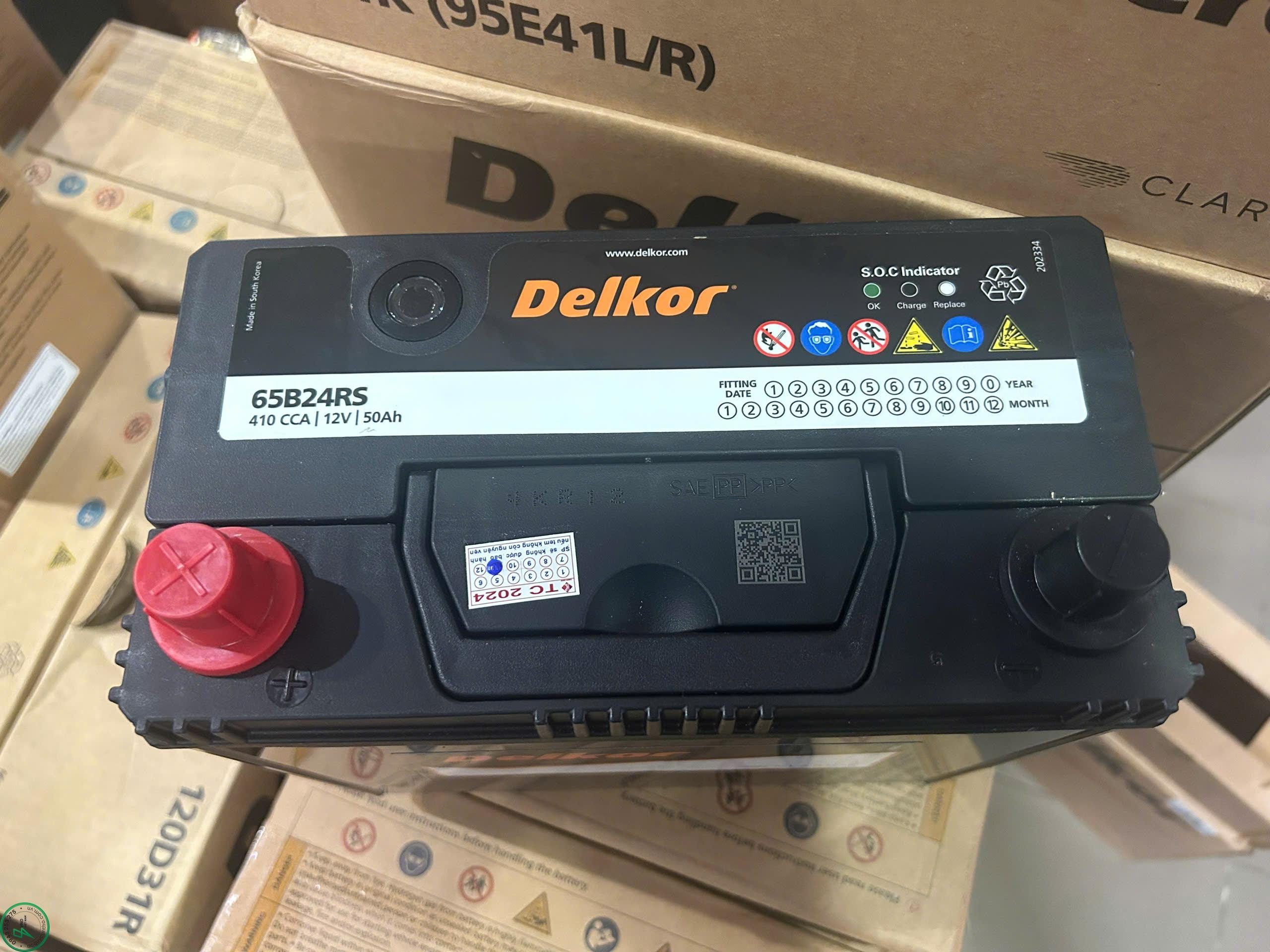 ẮC QUY DELKOR 65B24RS XE ĐIỆN VINFAST - Ảnh 2