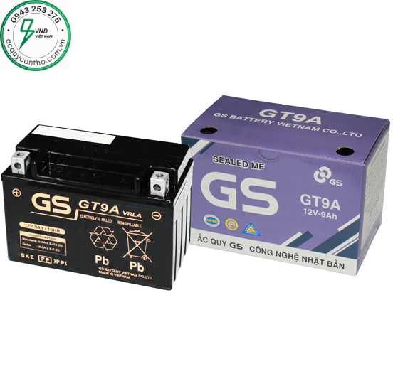 ẮC QUY GS GT9A (12V-9AH)