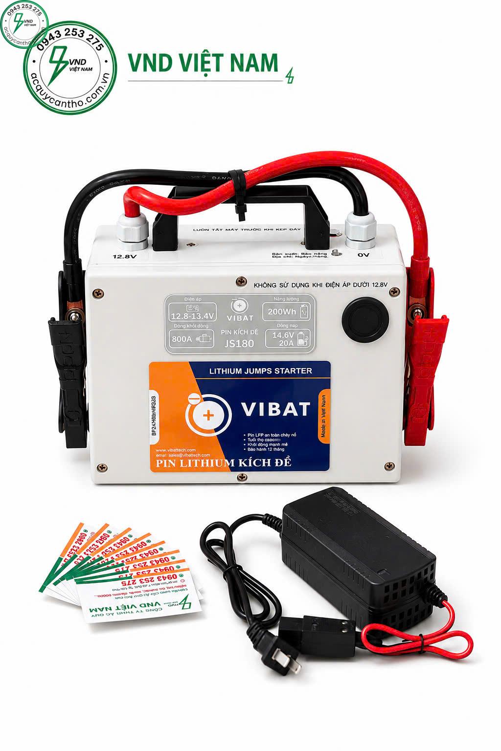BỘ KÍCH BÌNH ẮC QUY VIBAT JS 180 - Ảnh 3